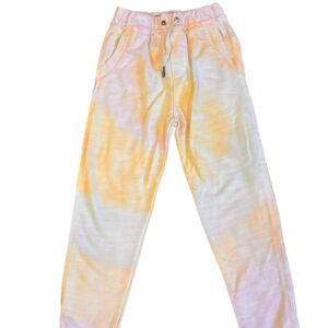 Miki Miette, Girl’s Orange, Yellow, and Pink Tie Dye Sweatpants, Size 7