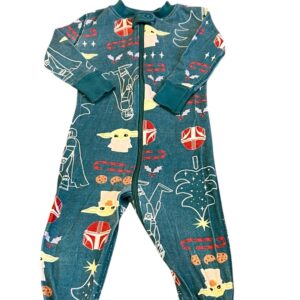 Hanna Andersson Kids Star Wars Pajamas in Teal and Red, Size 12-18 months