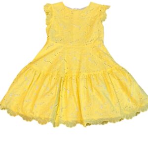Mayoral Sunny Yellow Lace Dress, Size 8
