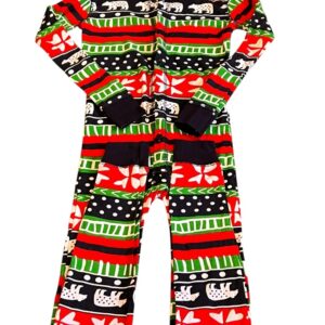 Lazy One, Kids One-piece Christmas Pajama, Size 8