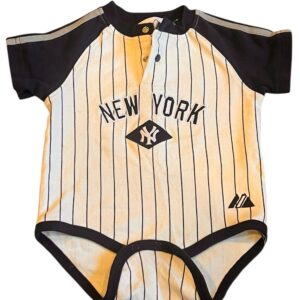 Majestic, Yankees Blue and White Kids One Piece, Size 12 months