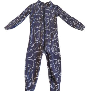 Hanna Andersson Gray Bear Print Onesie, Size 80cm (18-24mos)