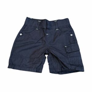3Pommes, Boys Black Lightweight Cargo Shorts, Size 12 months