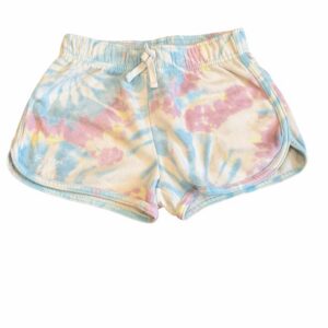 Butter, Girls Pastel Tie-Dye Cotton Shorts, Size 8