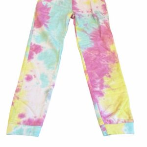 Appaman, Girls Pastel Tie-Dye Sweatpants in Pink, Yellow, Green, Size 10